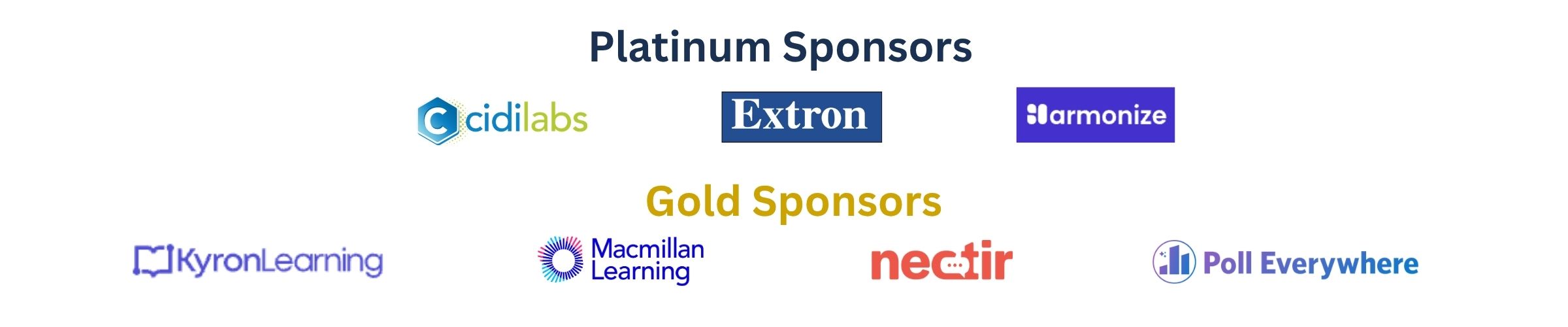 DET/CHE 41 Platinum and Gold sponsors as of 8/12/2026